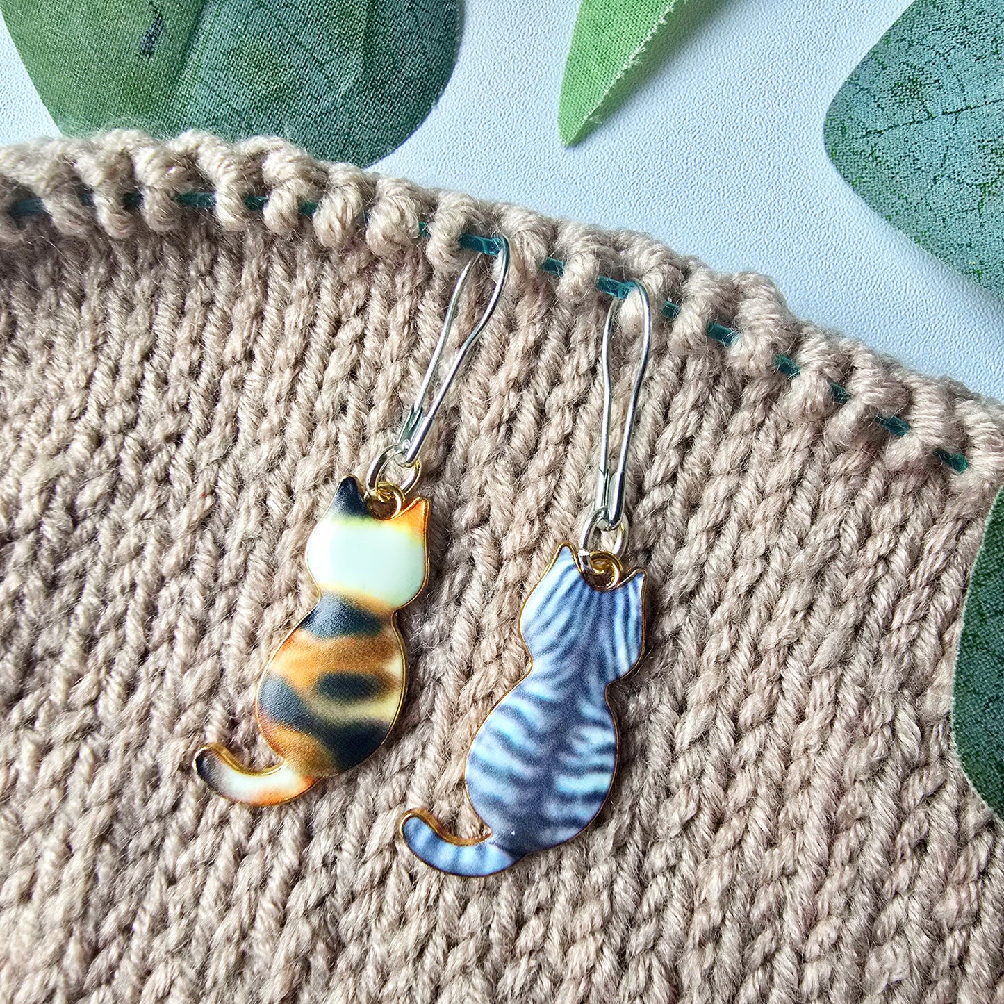 Ellie Cat Stitch Markers