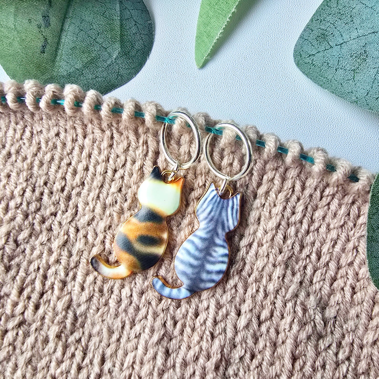 Ellie Cat Stitch Markers