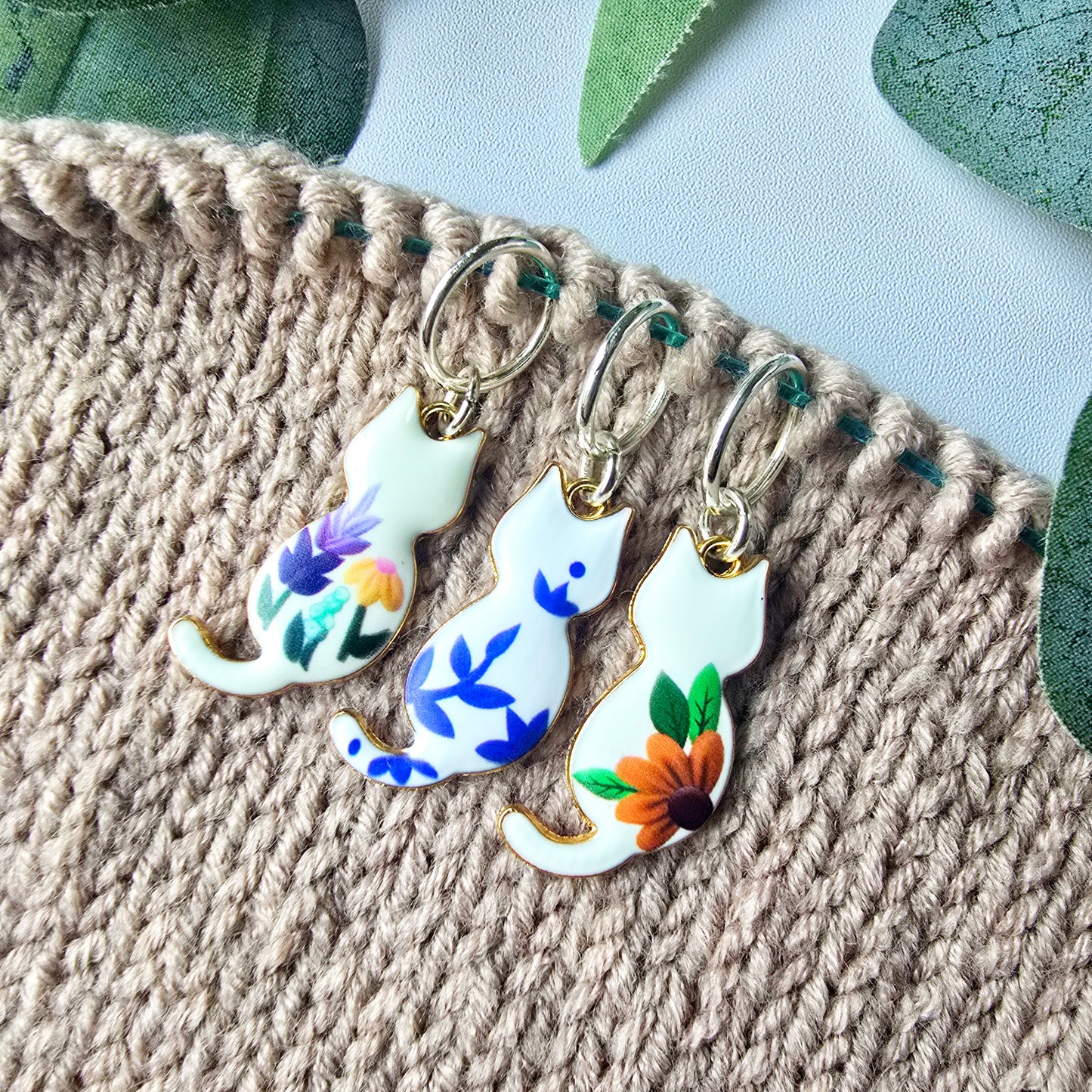Eloise Cat Stitch Markers