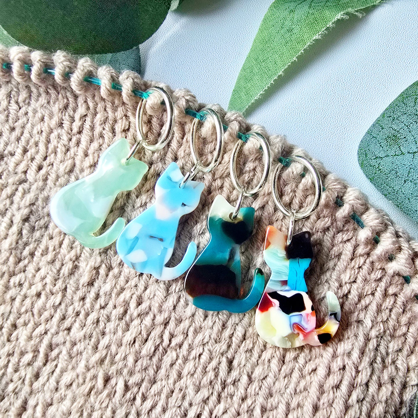 Avery Acetate Cat Stitch Markers