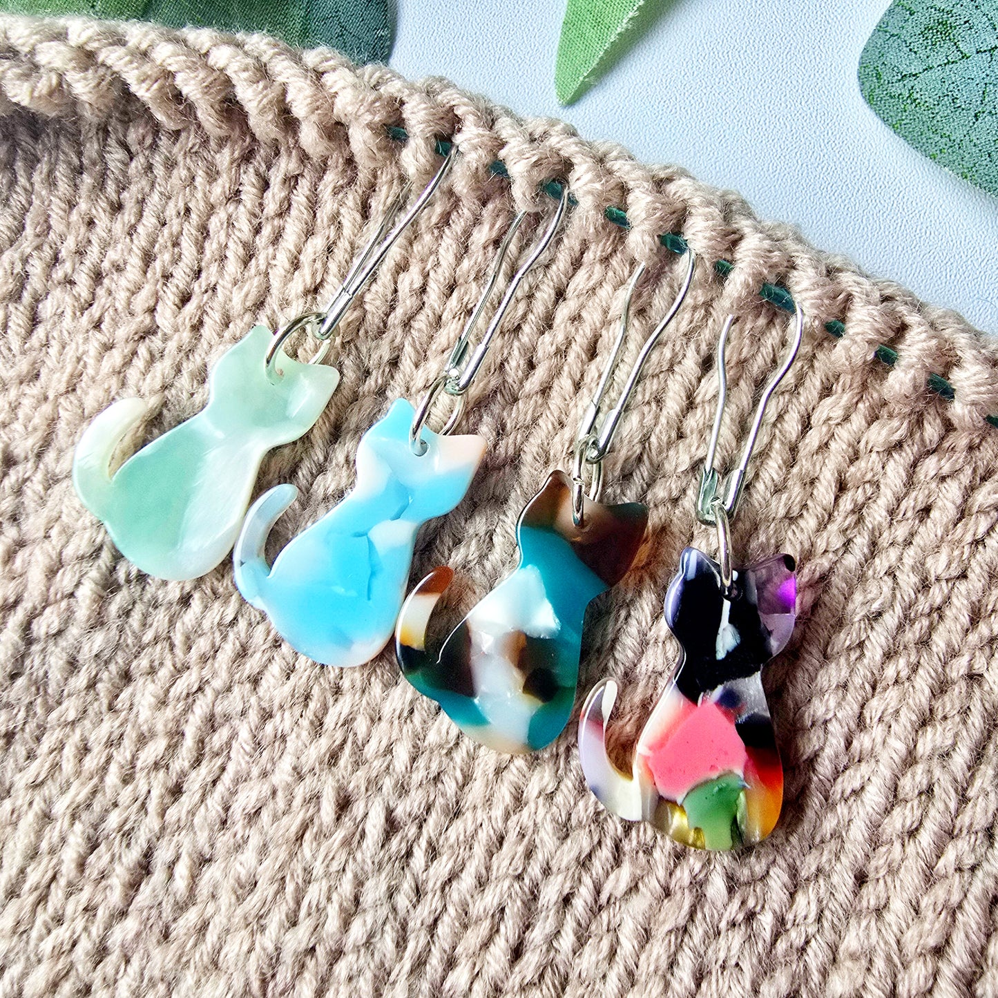 Avery Acetate Cat Stitch Markers