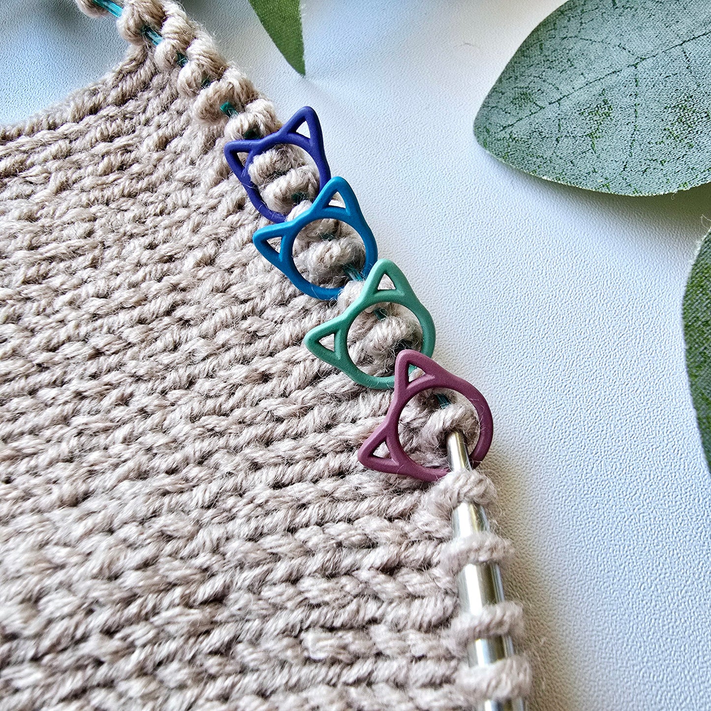 Cat Closed Ring Stitch Markers