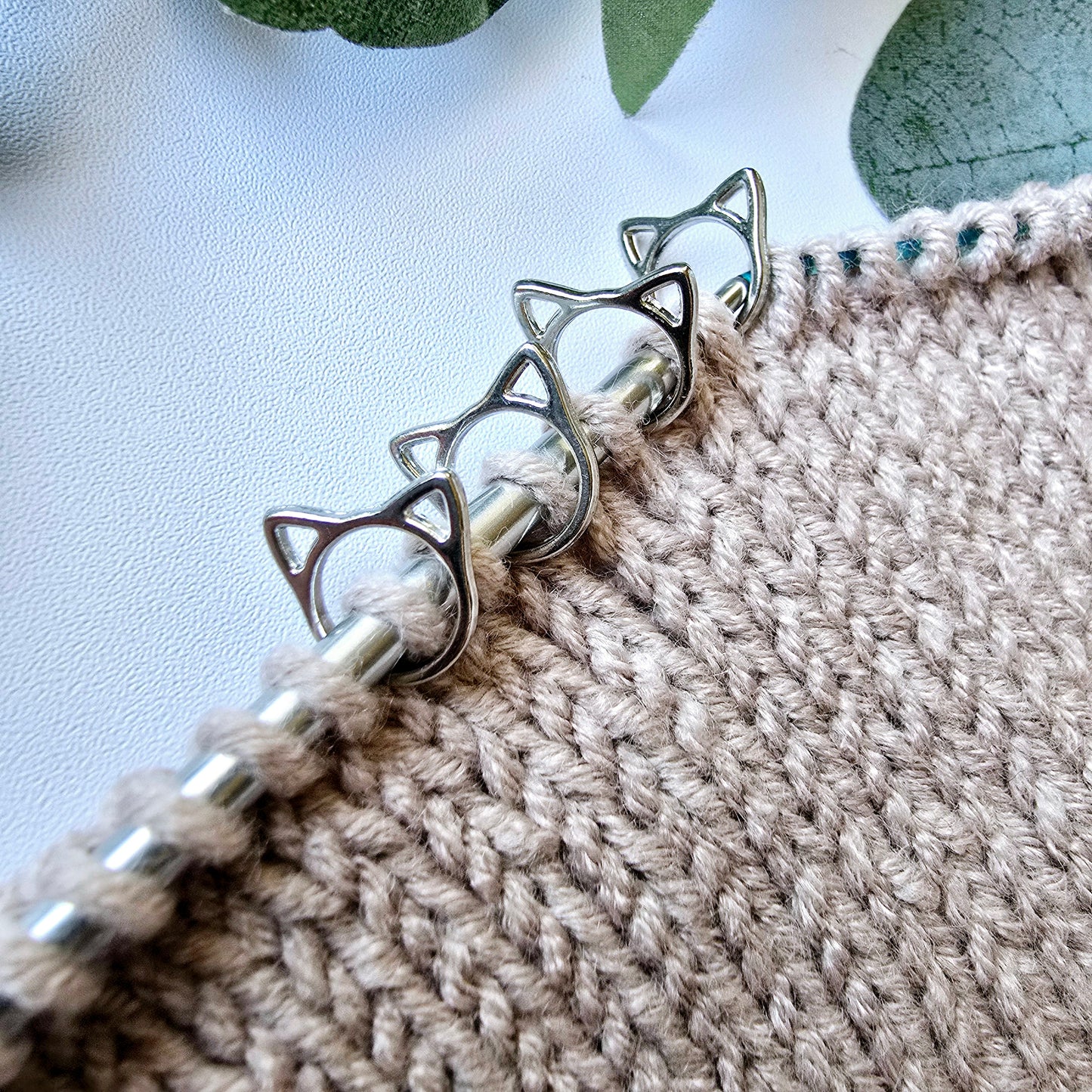 Cat Closed Ring Stitch Markers