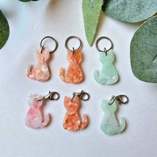 Pastel Cat Stitch Markers